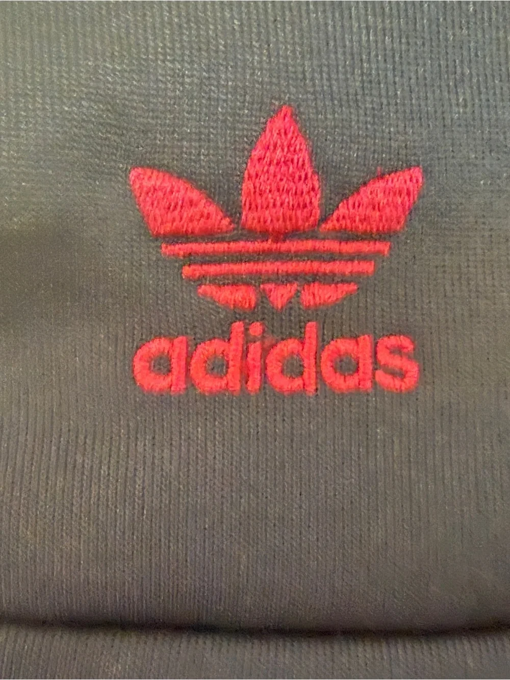 adidas Navy and Magenta Bomber-Style Track Jacket